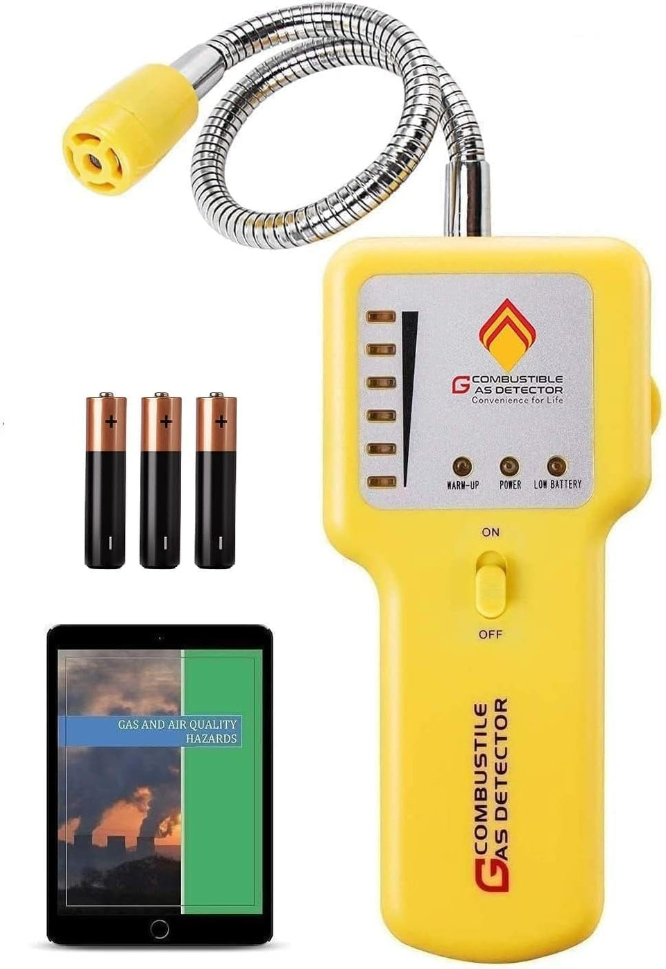 EG Gas Leak Detector front view for home and workshop safety.