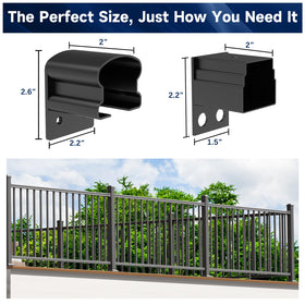 Egadis bracket compatible with aluminum railing systems for flexible customization