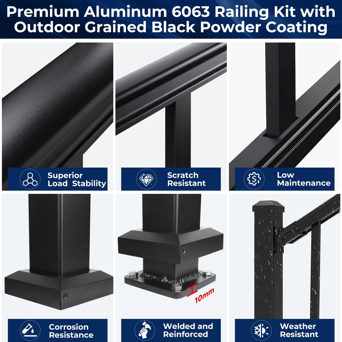 Egadis railing post screw pack enables quick, secure installation