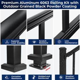 Egadis railing post screw pack enables quick, secure installation
