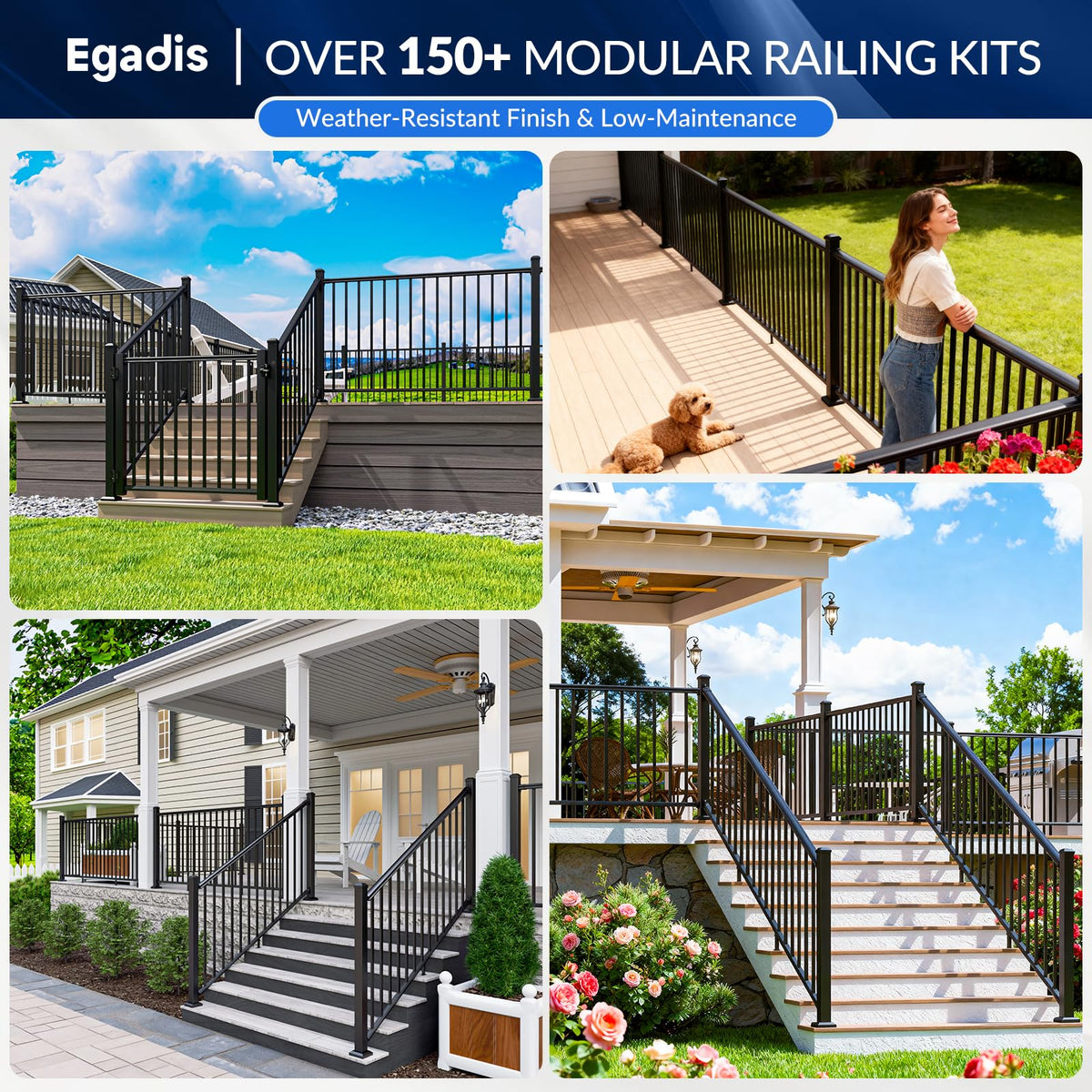 Egadis textured black powder coat close-up showing corrosion resistance