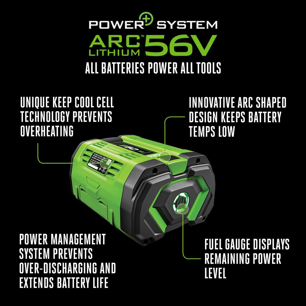 EGO Power+ BA5600T demonstrates heat management to sustain power during tasks.