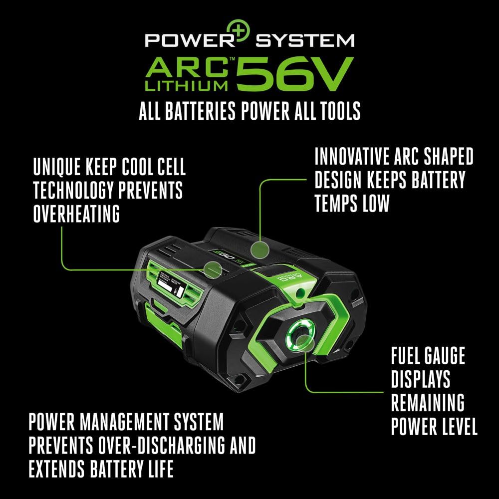 EGO Power+ BA2800T gauge display demonstrates easy power monitoring on the go.