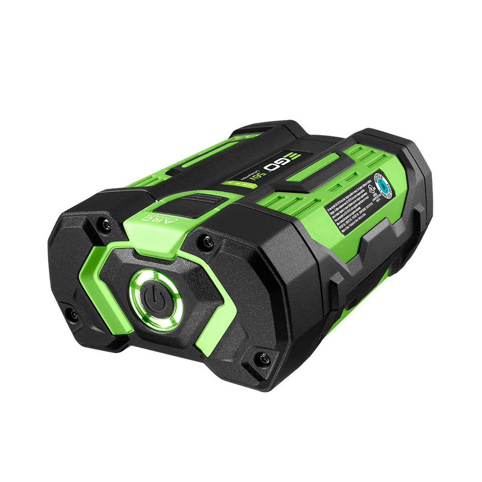 EGO Power+ BA1400T battery, front view, compact and lightweight for easy handling.