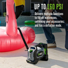 EGO Power+ inflator with memory presets for fast tire fills