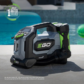 EGO Power+ inflator inflating a SUV tire in under a minute