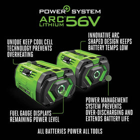 ARC Lithium heat-dissipation design keeps battery cooler during heavy use.