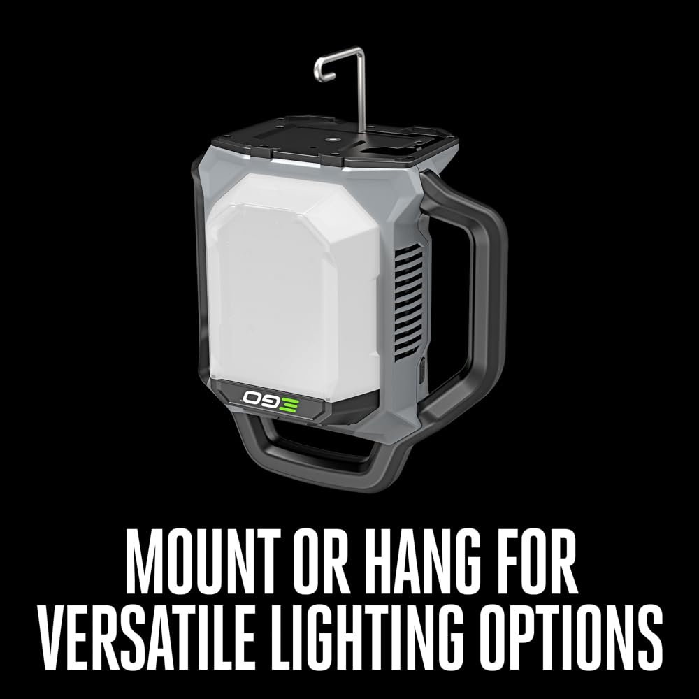 EGO Power+ compact light mounted on a tripod for flexible setups