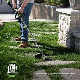 EGO Power+ helps create clean edges along curbs and pavers.