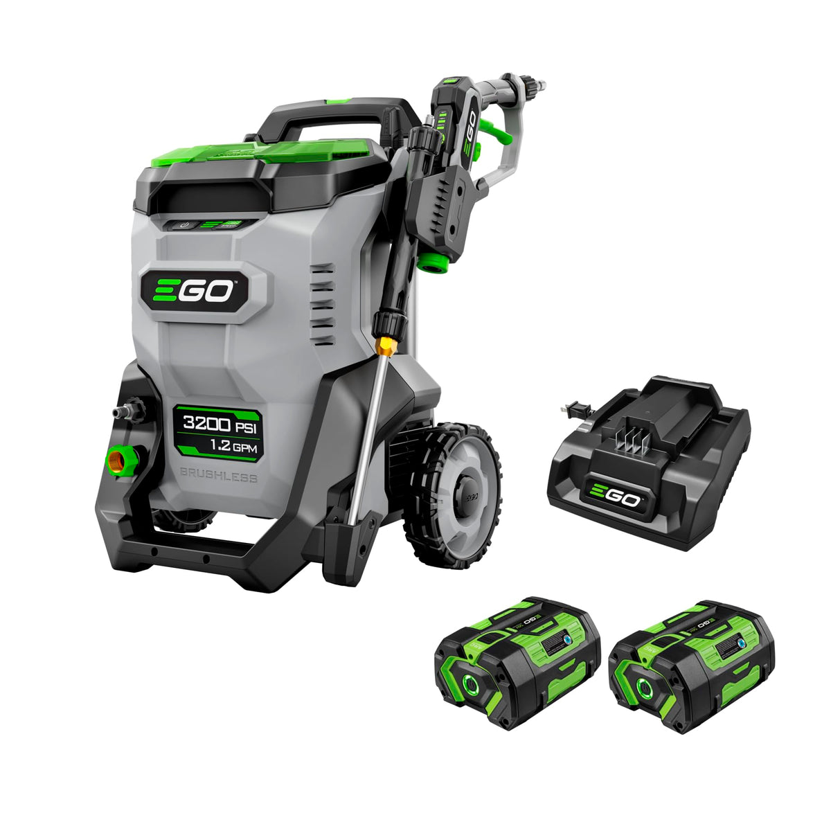 EGO Power+ HPW3204-2 3200psi spray tackles tough grime on driveways.