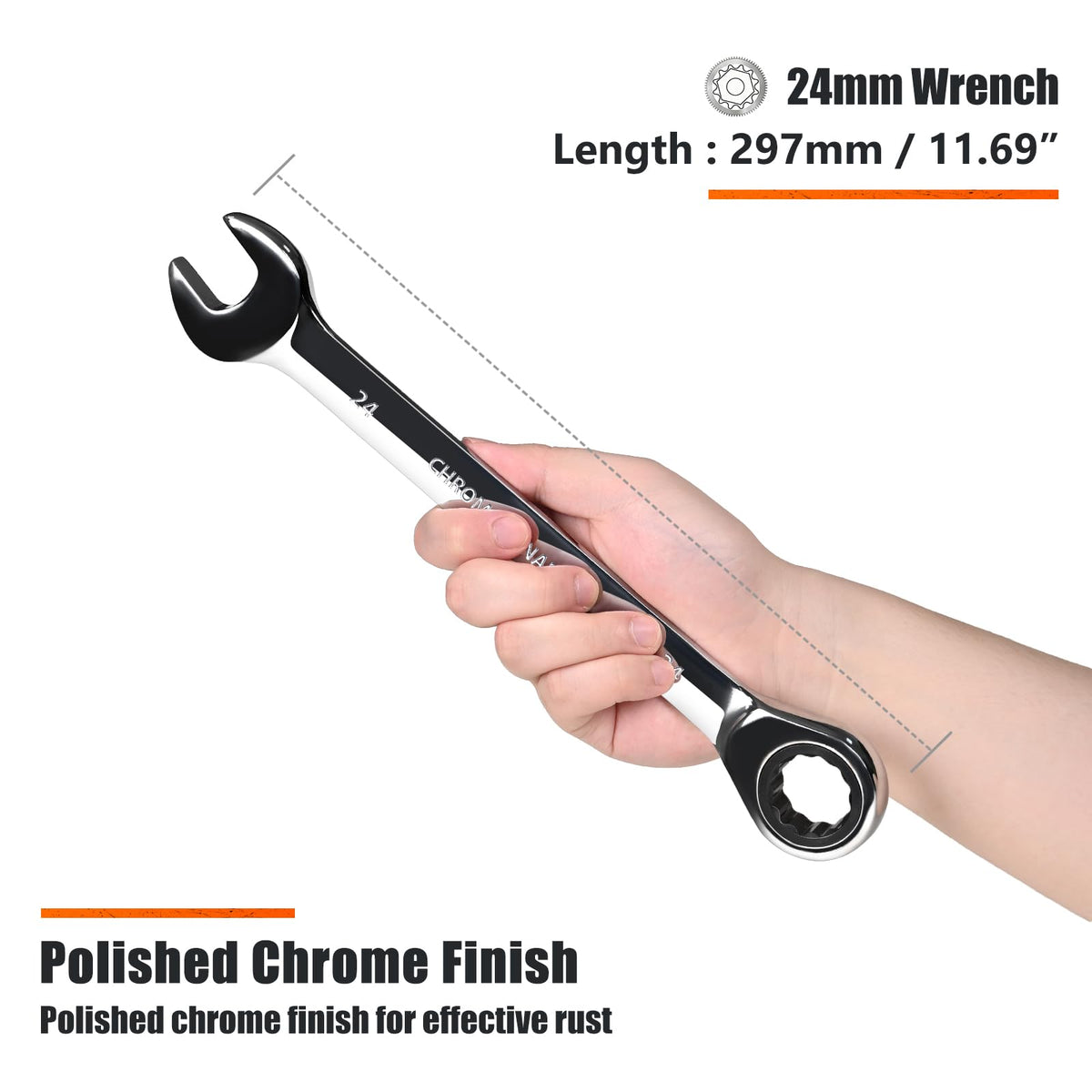 Egofine 12-point box end design provides precise fit