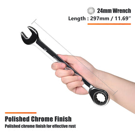 Egofine 12-point box end design provides precise fit