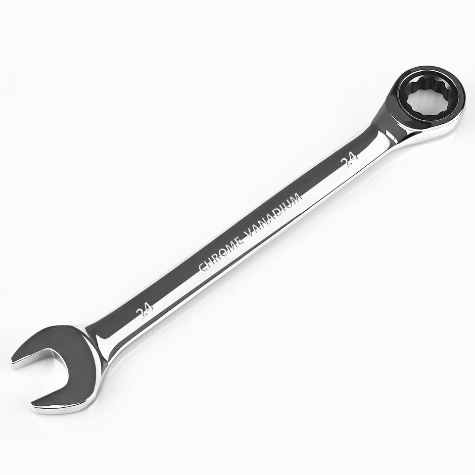 Egofine 24mm ratcheting wrench with gear for fast, tight-space work
