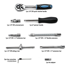 Egofine metric sockets 4-14 mm, compact and precise for fasteners