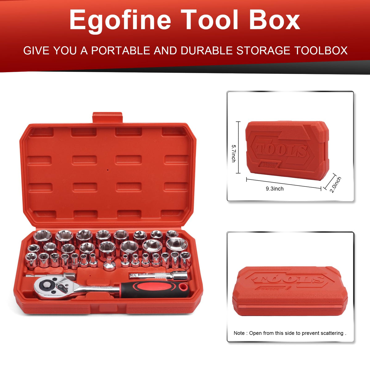 Egofine SAE sockets 5/32–3/8 inch for versatile home repairs