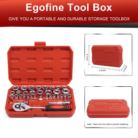 Egofine SAE sockets 5/32–3/8 inch for versatile home repairs