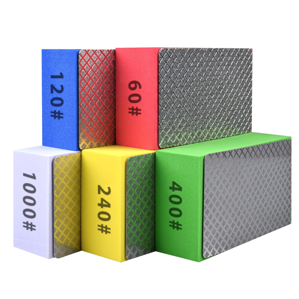 EGOFIX diamond hand polishing pads set for tile, glass, and stone polishing with versatile use.