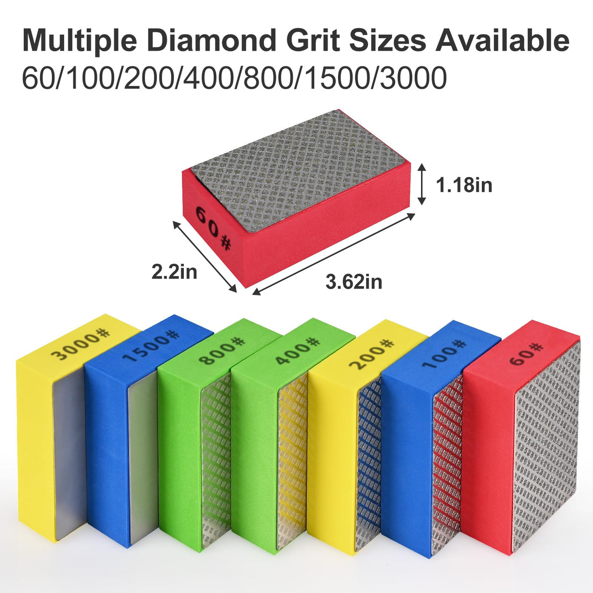 EGOFIX 100 grit pad for rough polishing on tiles and stone.