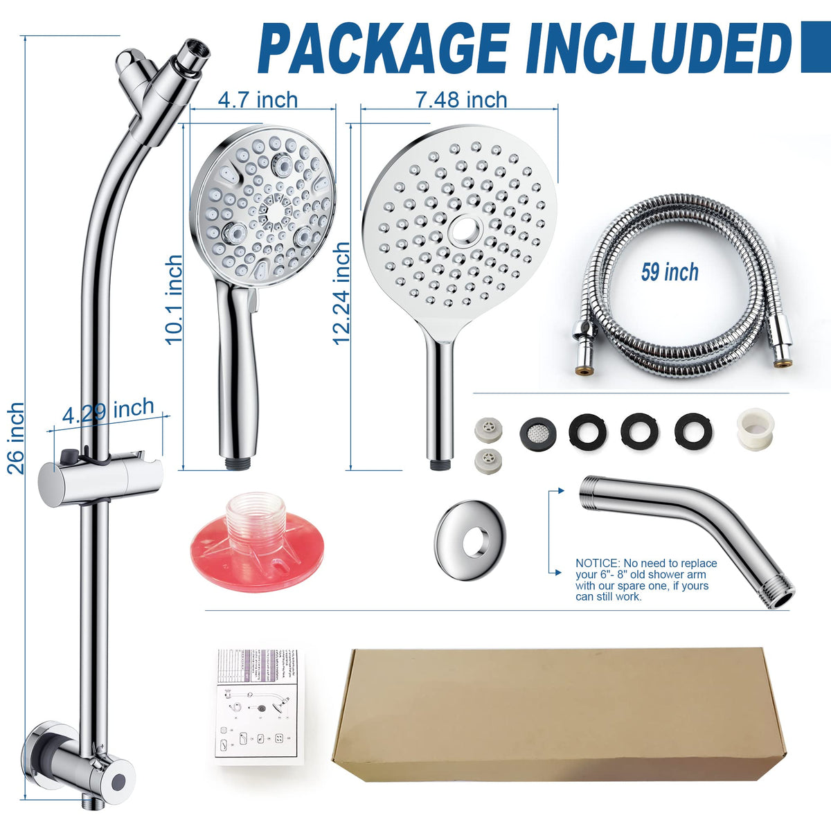 EgretShower easy-install design requires no tools or plumber