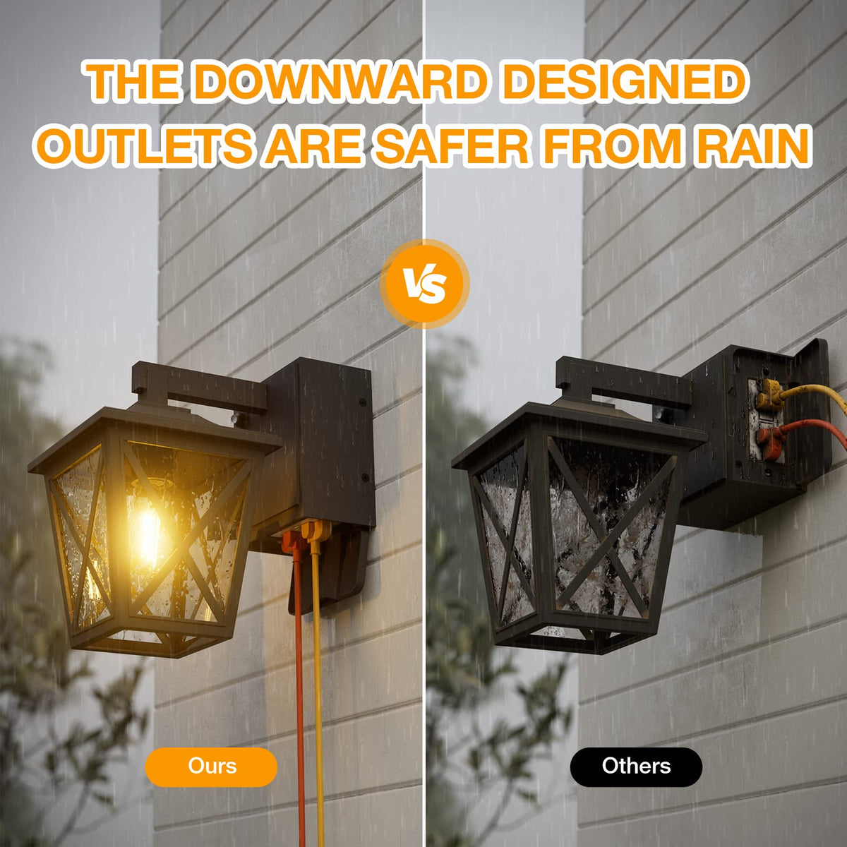 Ehaho outdoor-light-die-cast-aluminum anti-rust finish withstands harsh weather