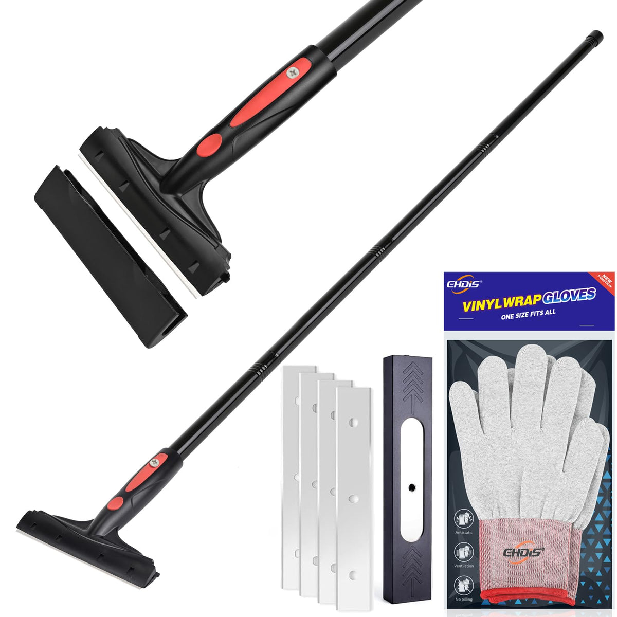 EHDIS Extenble scraper with a 6-inch blade for fast surface scraping.