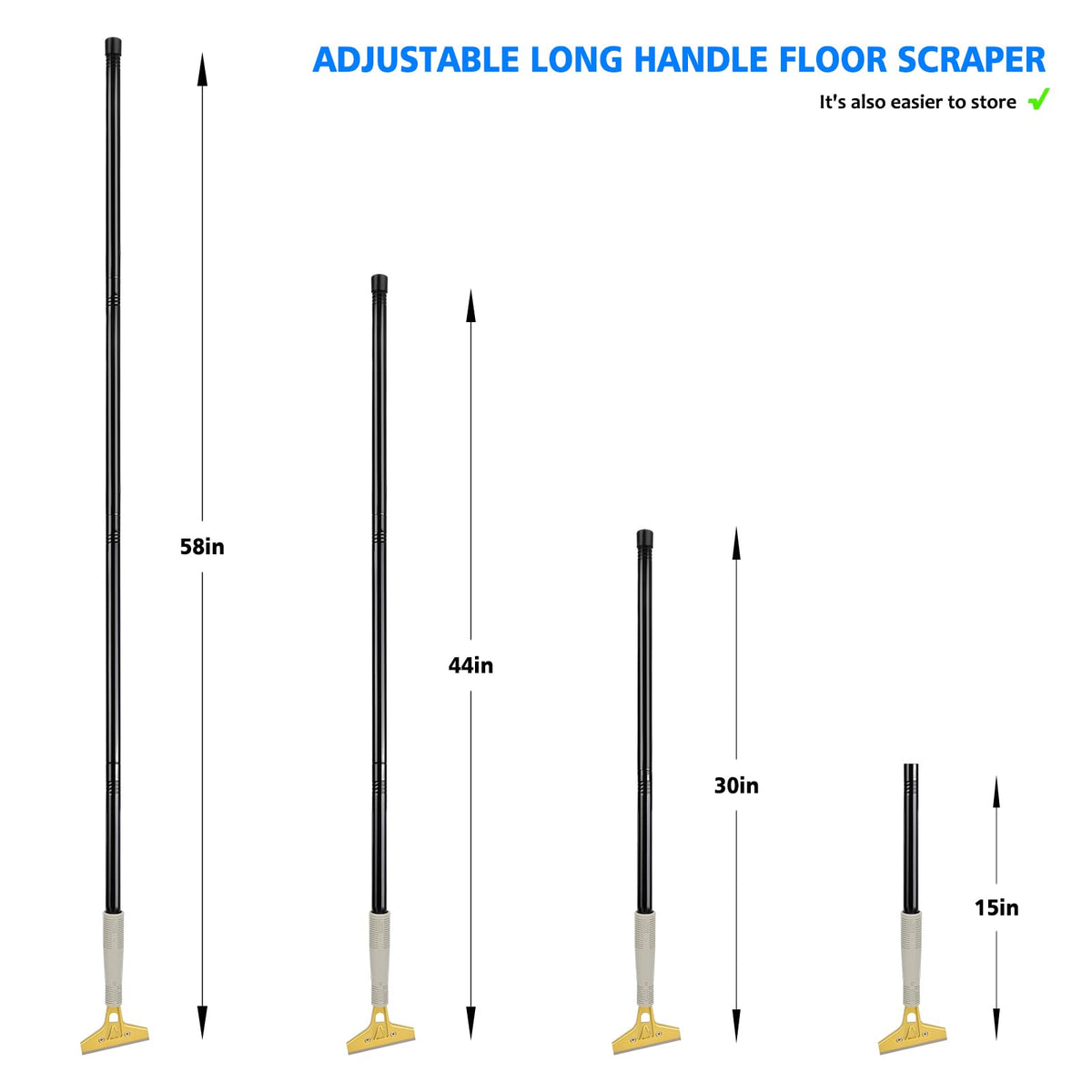EHDIS four inch razor blade scraper for fast large area cleaning