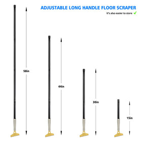 EHDIS four inch razor blade scraper for fast large area cleaning
