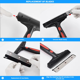 EHDIS multi-surface scraper suits wallpaper, caulk, and paint removal.