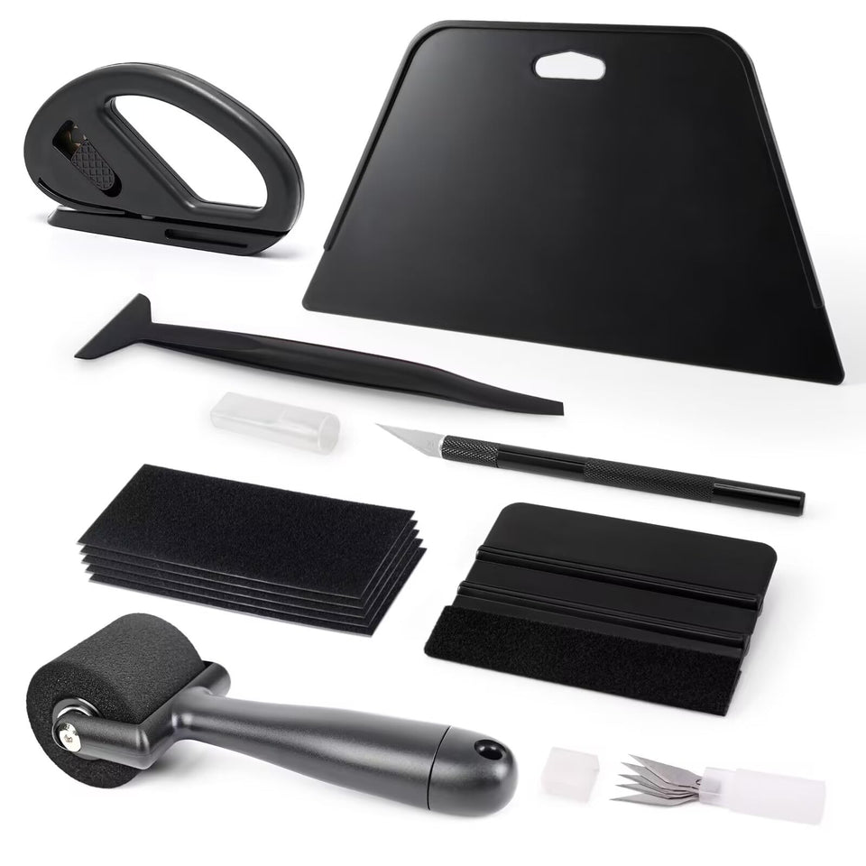 Ehdis vinyl wrap sponge roller in action, helps smooth surfaces with minimal air bubbles.