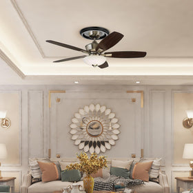 EIFHYT medallion provides an attractive backdrop for ceiling fans or chandeliers.