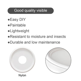 EIFHYT ceiling medallion fits 10-1/4 inch canopy for easy install.