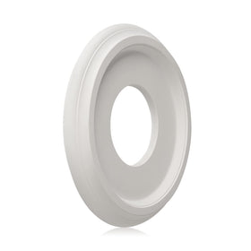 Covers large holes and cracks around fixtures without replastering.