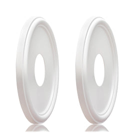 EIFHYT molded nylon ceiling medallion in white hides ceiling blemishes.