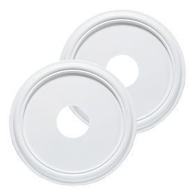 EIFHYT molded nylon ceiling medallion with crisp white finish, lightweight for easy installation.