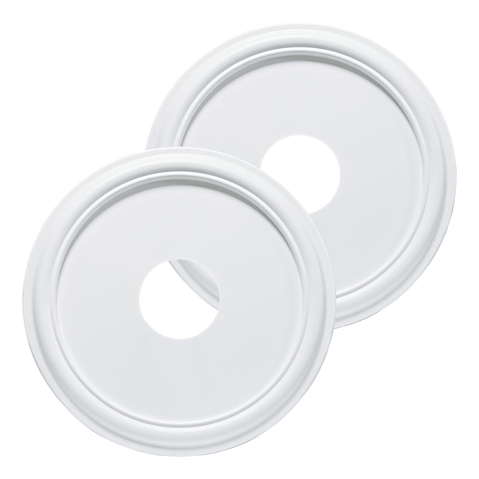 EIFHYT molded nylon ceiling medallion with crisp white finish, lightweight for easy installation.