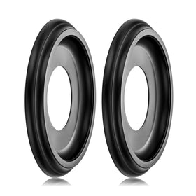 EIFHYT molded nylon ceiling medallion 9-8in diameter in black adds a stylish focal point.