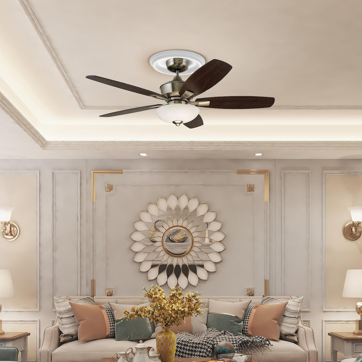 Indoor and outdoor suitability with lightweight, easy installation.