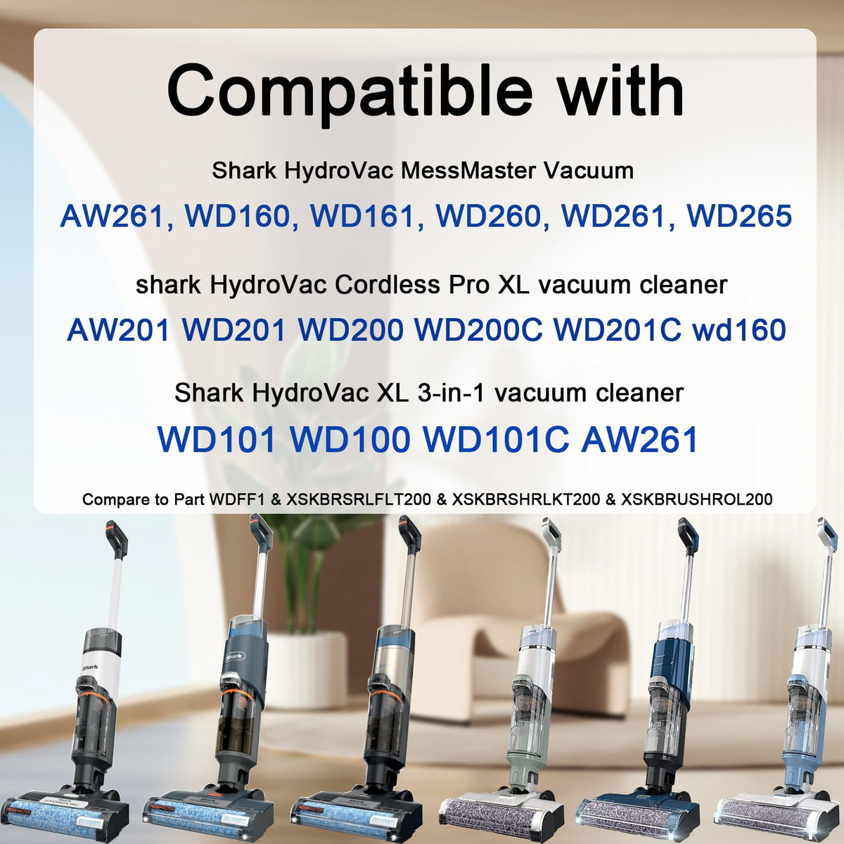 Eifrthe WD161 roller brush with soft bristles for dust and hair removal.