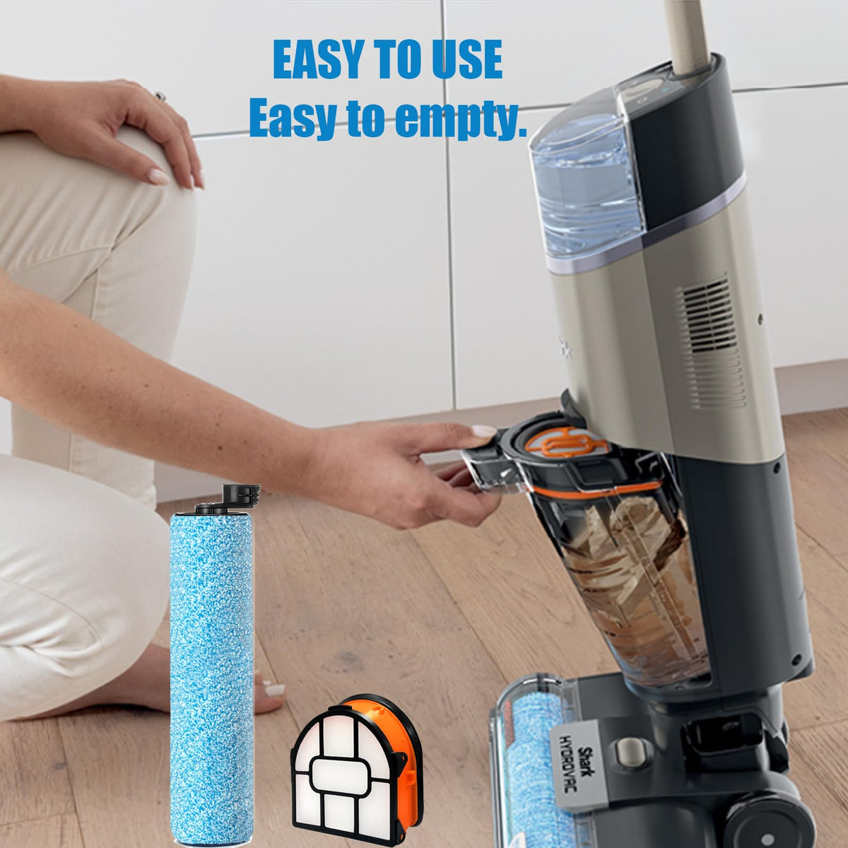 Eifrthe WD161 soft cleaning material in action against dirt.