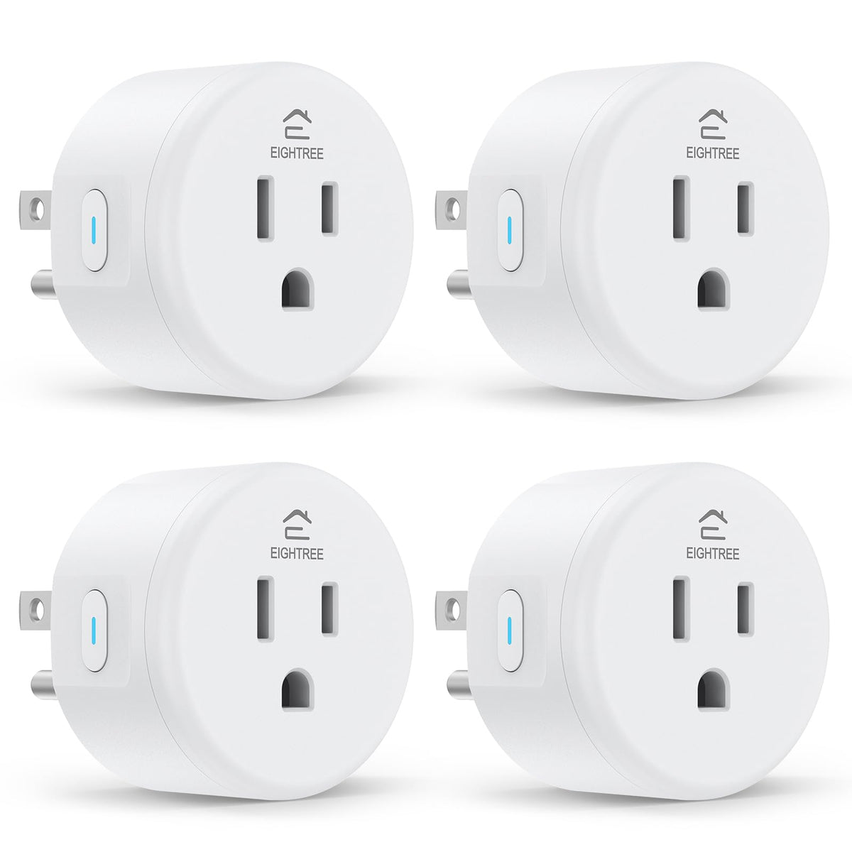 EIGHTREE smart plug compact design in a living room setup for space-saving convenience