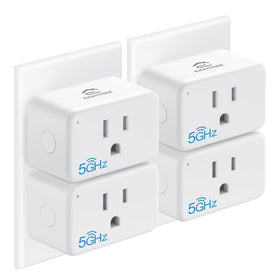 EIGHTREE Mini Smart Plug front view, compact design ideal for crowded outlets.