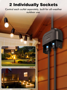 Eightree IP44 waterproof housing designed for rain-ready outdoor use.