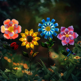 EiGreen flower stake with butterfly design enhances garden charm and curb appeal.