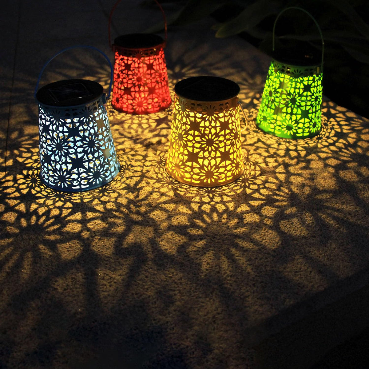 Eigreen lanterns enhance table settings and outdoor décor.