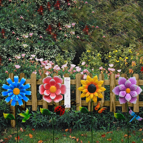 EiGreen weatherproof metal stakes withstand outdoor seasons with lasting color.