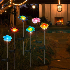 EiGreen yard pathway light highlights walkways with warm color along entries.