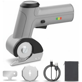 EiGuoerl 4V cordless scissors, front view for quick cardboard cuts with less effort.