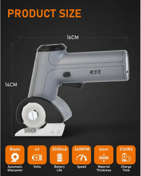EiGuoerl 4V USB-C charging keeps you ready to cut.
