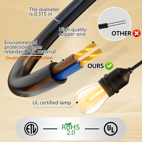 EIKOSON bulbs last up to 20,000 hours for fewer replacements.