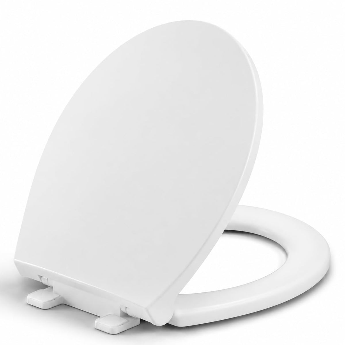Eillbar round toilet seat 16.5 inch standard fit, easy replacement and clean look.